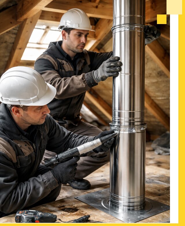 Монтаж дымоходов для каминов в Ртищеве с гарантией качества