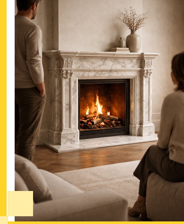 Мраморные камины под ключ в Ртищеве от 255375 р. | ЭриданРтщ