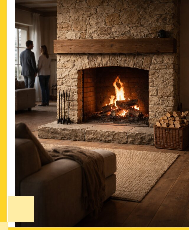 Открытые камины под ключ в Ртищеве от 153225 р. ЭриданРтщ