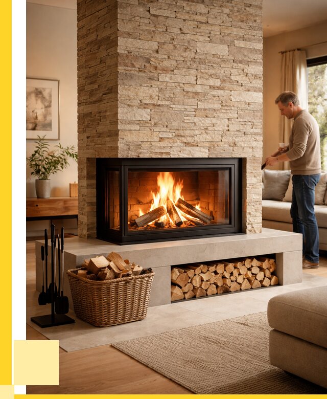 Дровяной камин под ключ в Ртищеве от 204300 р. | ЭриданРтщ