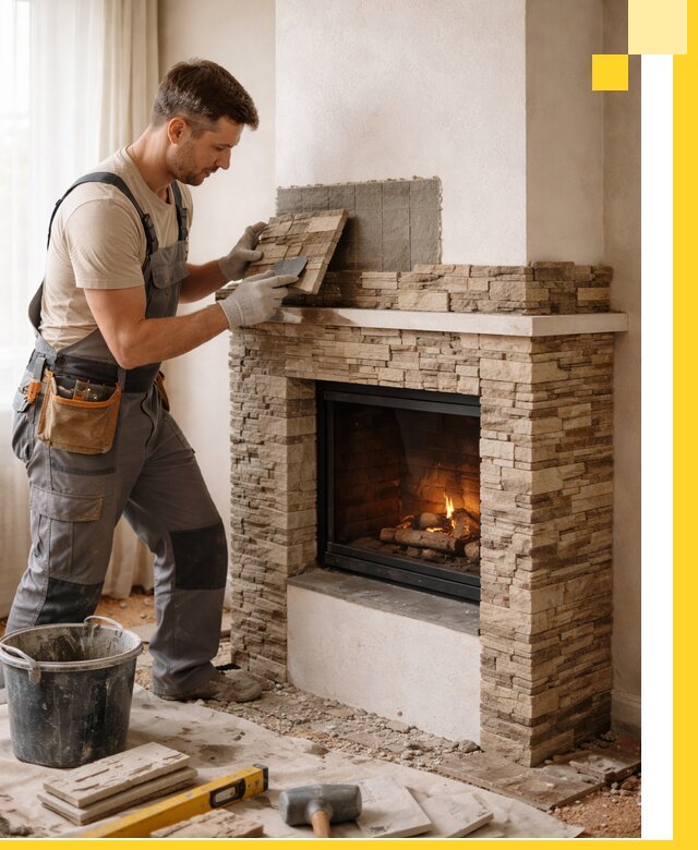 Изготовление и монтаж каминов для дома под ключ в Ртищеве