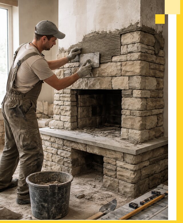 Строительство каминов под ключ в Ртищеве от проектирования до монтажа