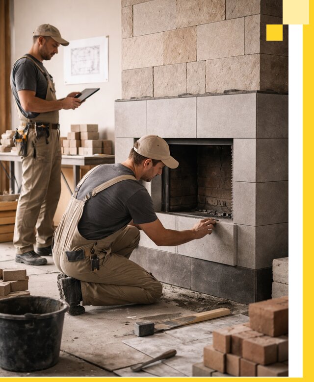 Индивидуальные проекты каминов и каминных систем в Ртищеве