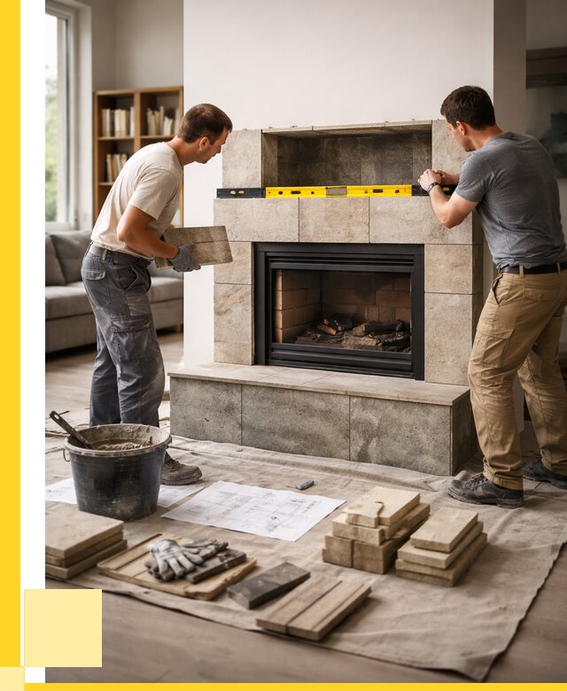 Монтаж каминов и установка в Ртищеве от 45968 р. | ЭриданРтщ