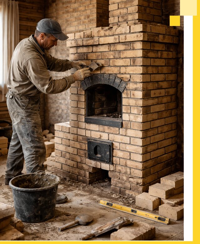 Кирпичные печи под ключ в Ртищеве: проектирование и кладка