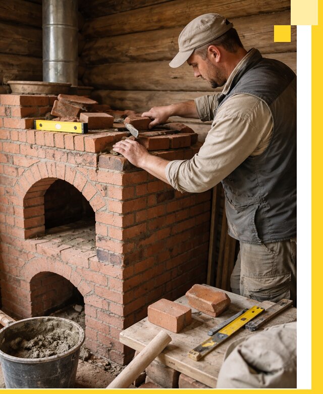 Изготовление и установка русских печей в Ртищеве под ключ