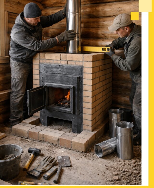 Проектирование, изготовление и установка банных печей в Ртищеве