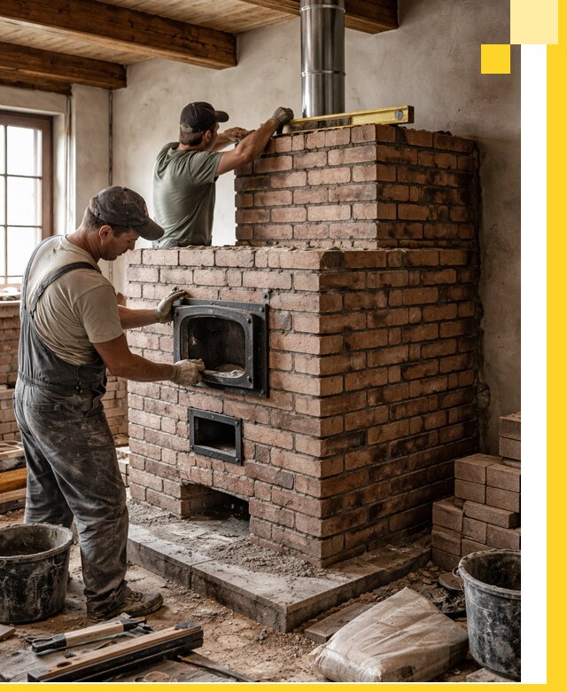 Печи для загородного дома под ключ в Ртищеве — монтаж и сервис