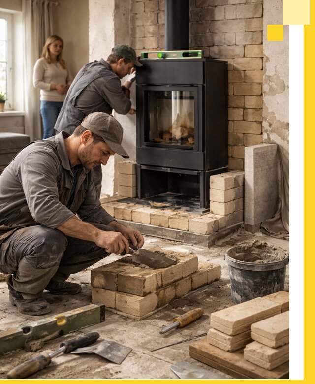 Печи и камины под ключ: проект, установка в Ртищеве