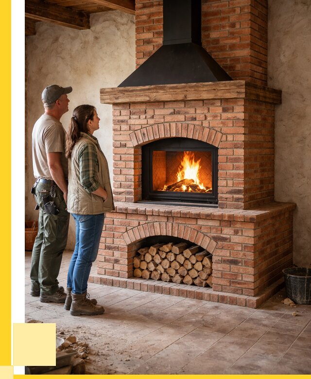 Печи камины из кирпича в Ртищеве от 122580 р. | ЭриданРтщ