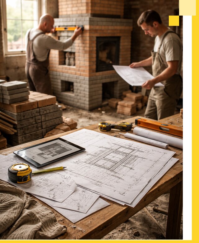 Проекты печей и каминов с индивидуальным дизайном в Ртищеве