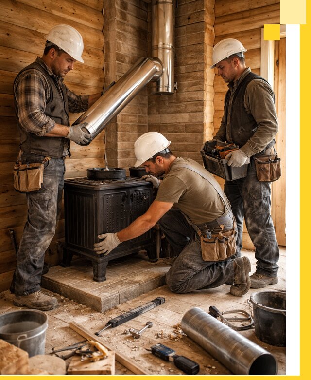 Профессиональный монтаж банных печей и дымоходов в Ртищеве