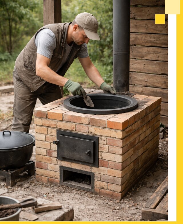 Изготовление и установка печей для казана в Ртищеве под ключ