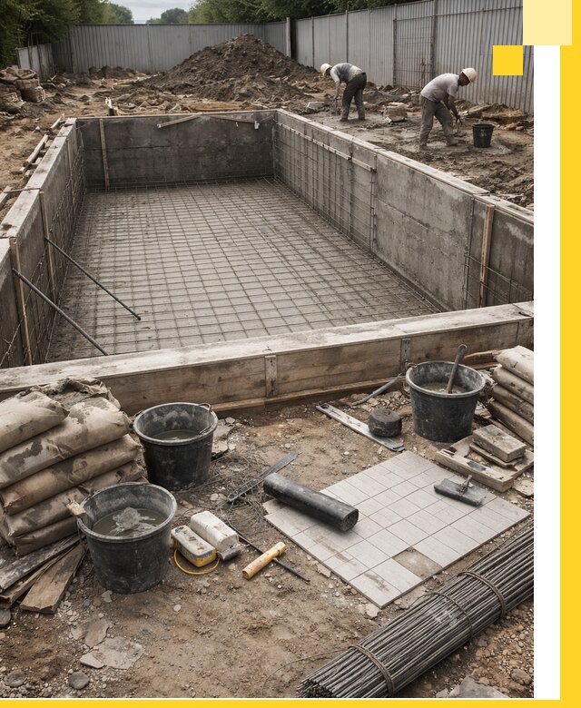 Строительство бассейнов под ключ в Ртищеве, дизайн и монтаж