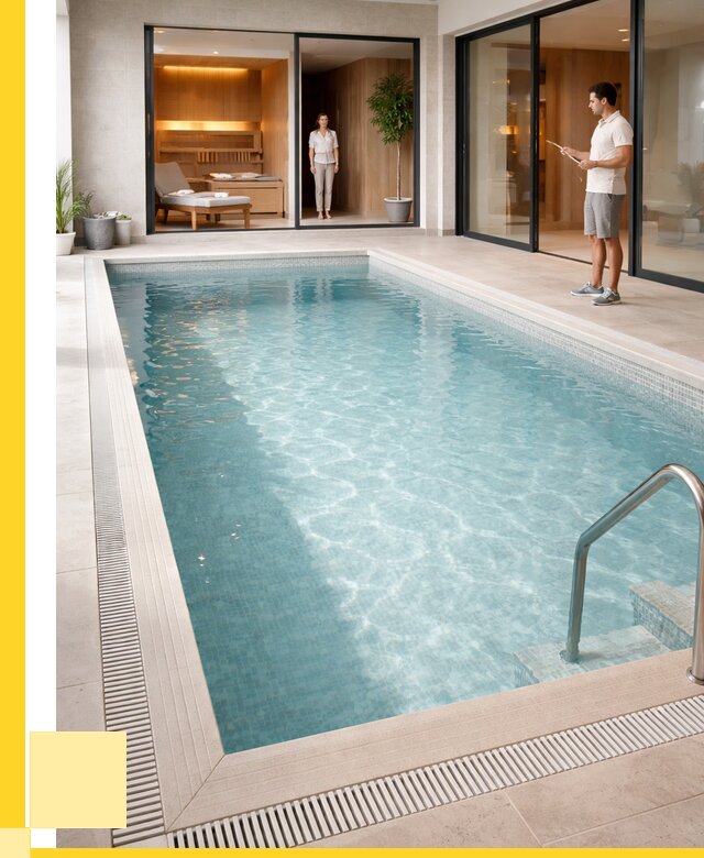 Отделка бассейна пленкой ПВХ в Ртищеве от 3575 р. - ЭриданРтщ