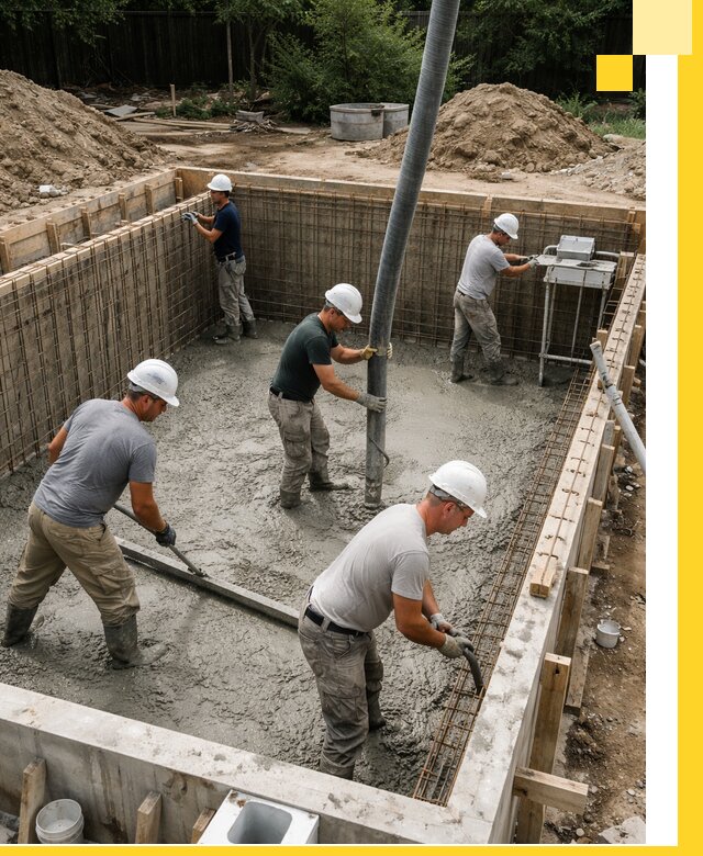 Строительство бетонных бассейнов под ключ в Ртищеве