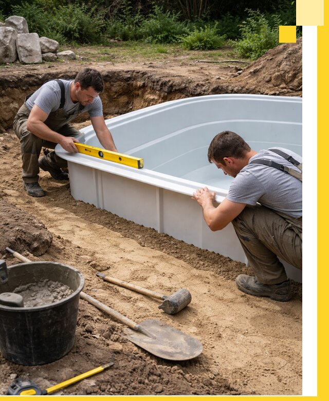 Производство и установка пластиковых бассейнов в Ртищеве под ключ