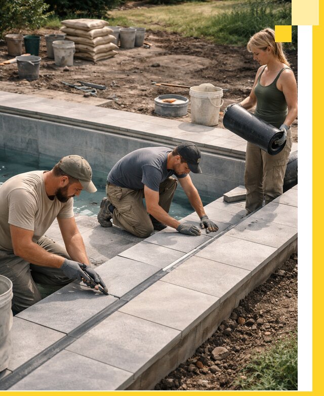 Строительство и монтаж уличных бассейнов под ключ в Ртищеве