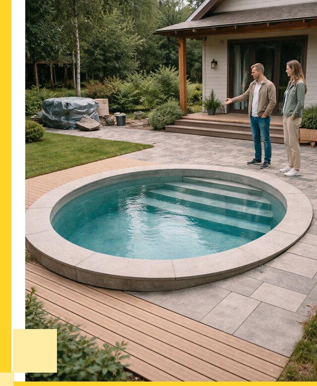 Бассейн на даче под ключ в Ртищеве от 204300 р., ЭриданРтщ