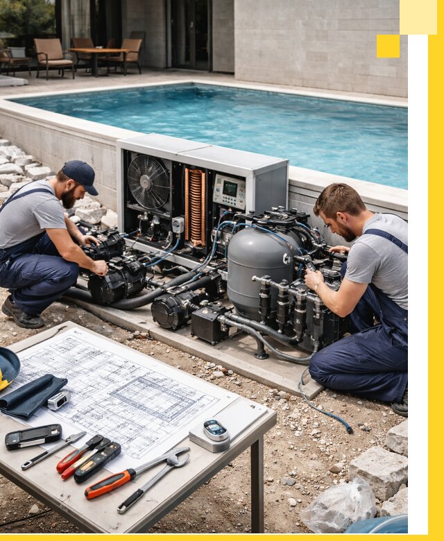 Проектирование и монтаж бассейнов с подогревом в Ртищеве