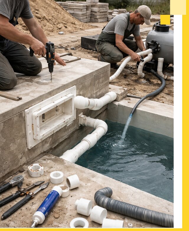 Строительство скиммерных бассейнов под ключ в Ртищеве