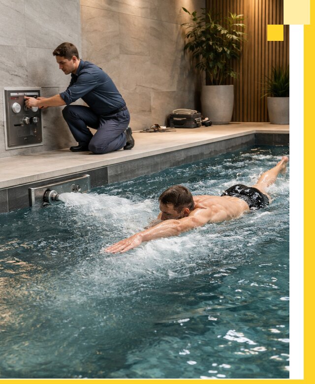 Проектирование и монтаж бассейнов с противотоком в Ртищеве