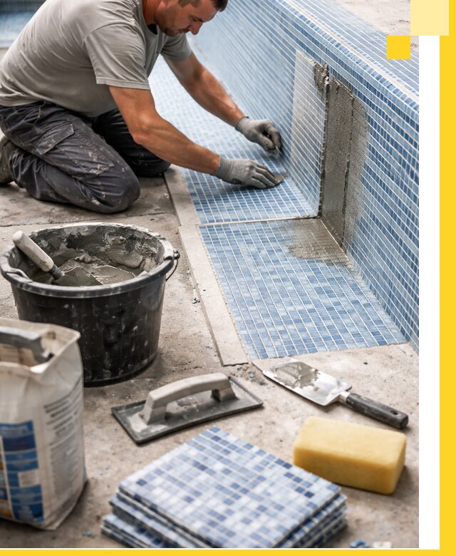 Укладка и ремонт мозаики для бассейнов под ключ в Ртищеве