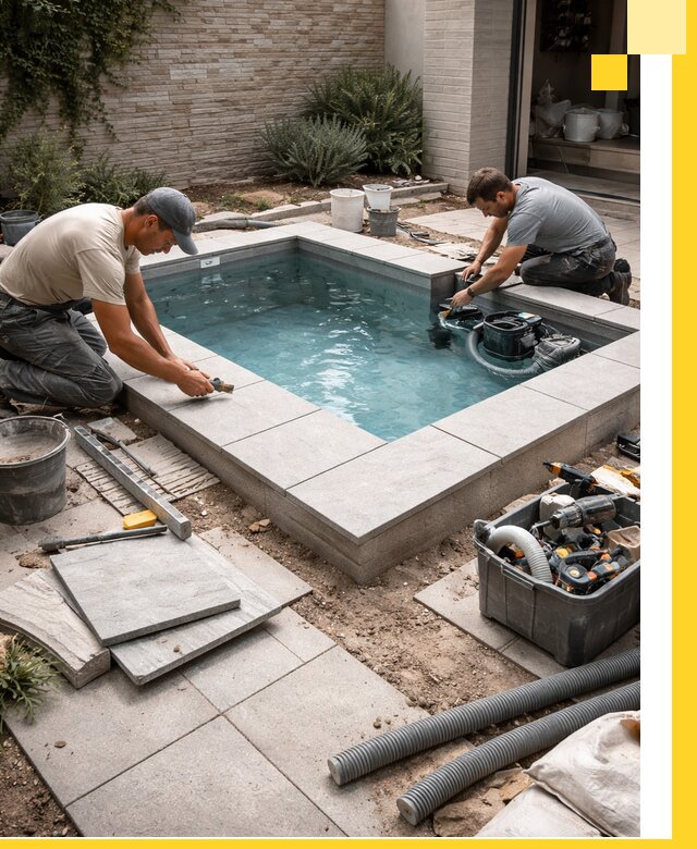 Мини бассейны под ключ в Ртищеве, дизайн и установка