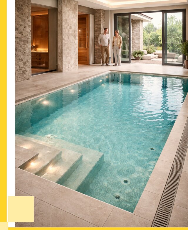 Бассейн во дворе в Ртищеве: проект, отделка от 1225800 р. | ЭриданРтщ