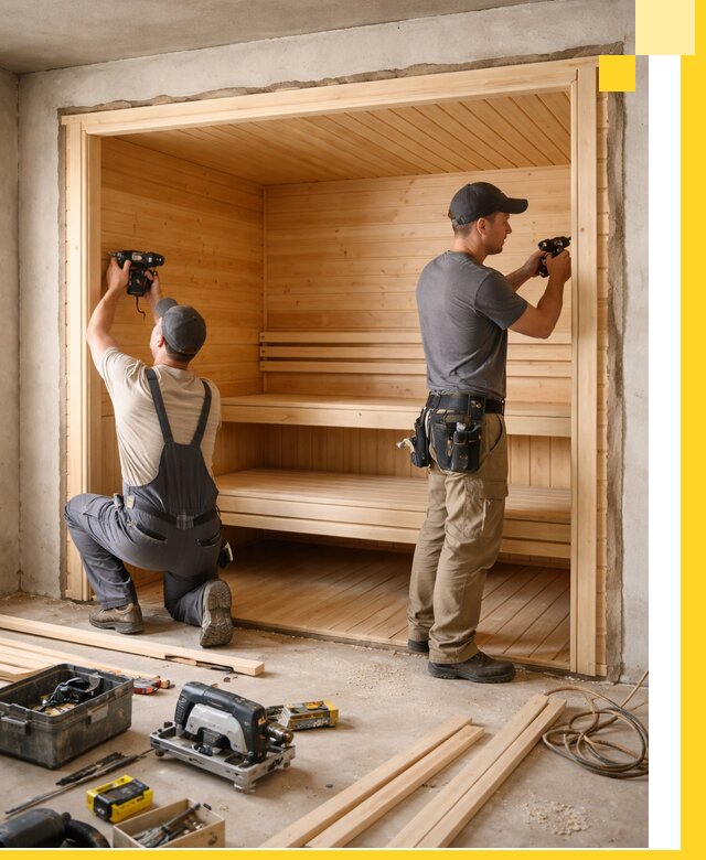 Монтаж саун под ключ в Ртищеве — проектирование и установка