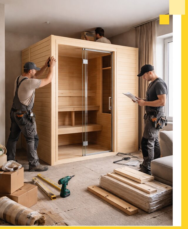 Установка и благоустройство саун в квартире в Ртищеве