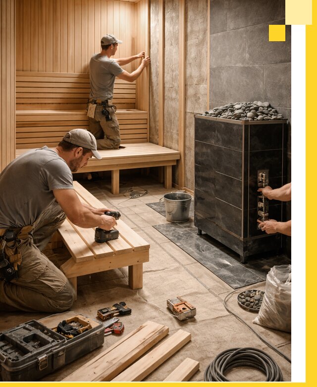 Дизайн и строительство интерьерных саун под ключ в Ртищеве