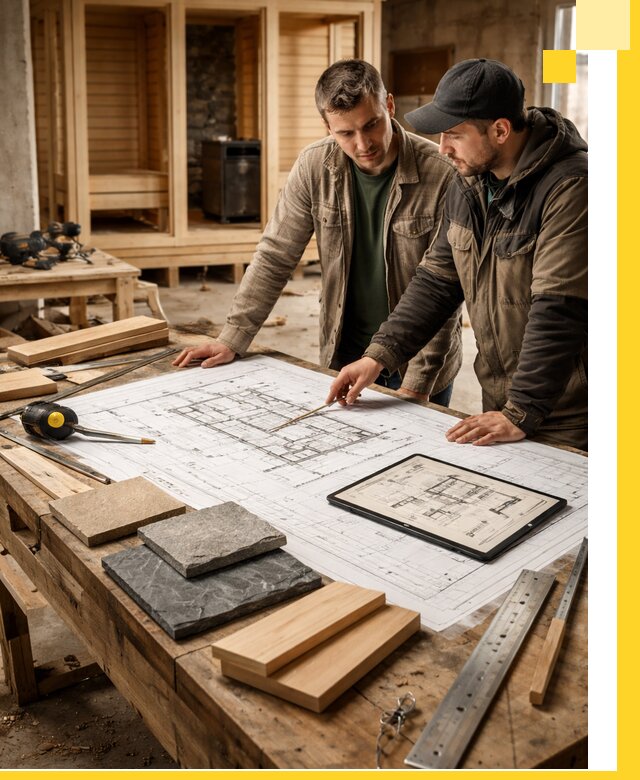 Проекты бань под ключ и планы строительства в Ртищеве