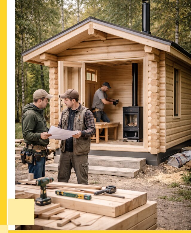 Монтаж бань под ключ в Ртищеве — от 204300 р. | ЭриданРтщ