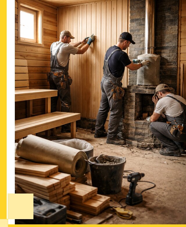 Ремонт бань под ключ в Ртищеве от 45968 р. | ЭриданРтщ