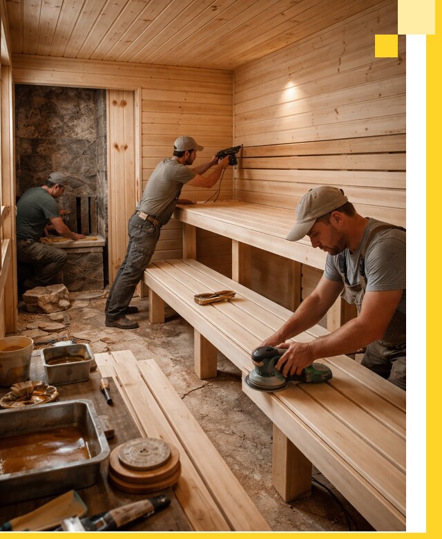 Профессиональная отделка бань в Ртищеве под ключ, с гарантией