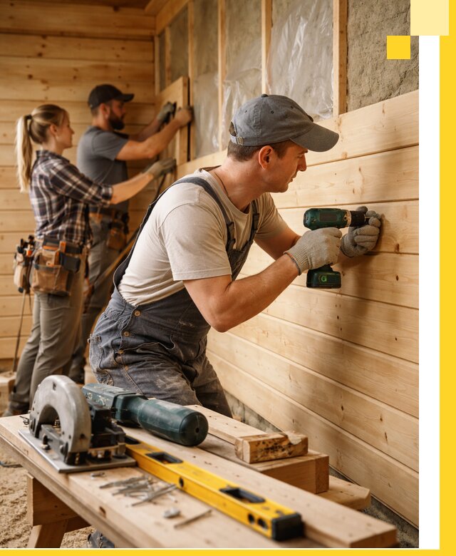 Обшивка бань под ключ в Ртищеве: отделка стен и потолков