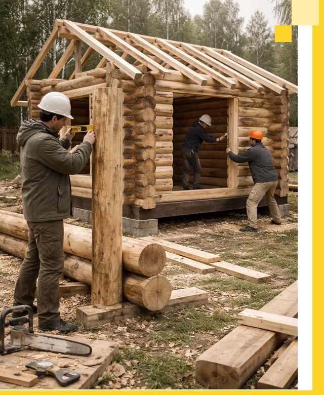 Строительство бань для дачи под ключ в Ртищеве с доставкой и монтажом