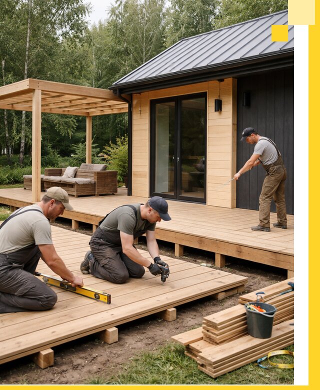 Строительство бань с террасой и бассейном под ключ в Ртищеве