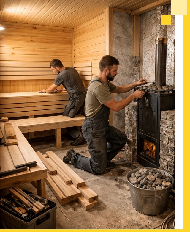 Дизайн и строительство интерьеров бань под ключ в Ртищеве