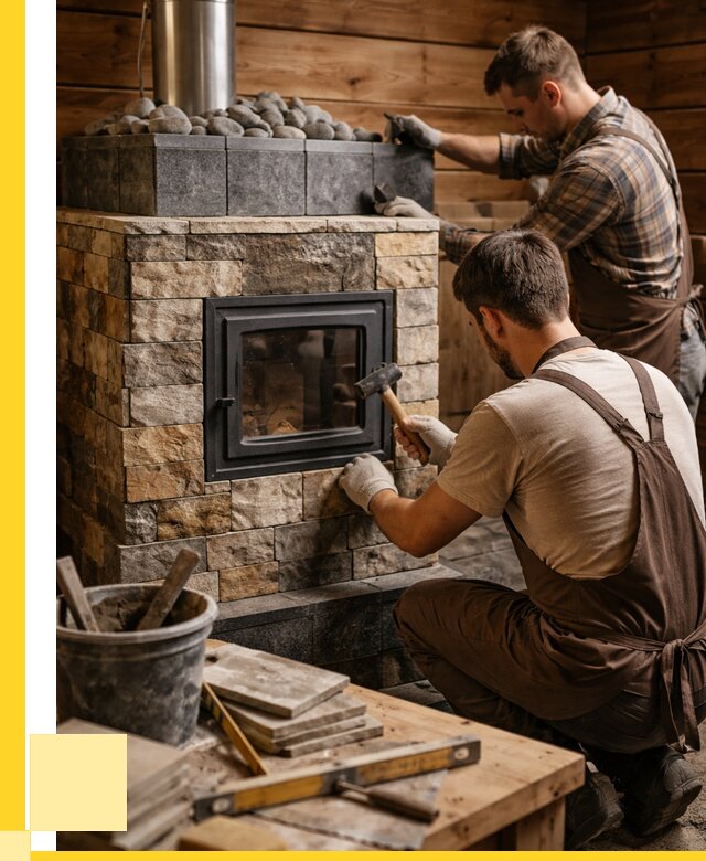 Облицовка банной печи в Ртищеве от 15323 р. | ЭриданРтщ