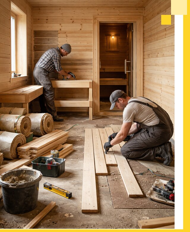 Индивидуальный проект бани с комнатой отдыха под ключ в Ртищеве