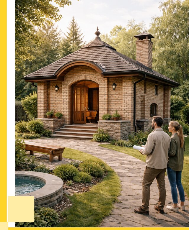 Проект кирпичной бани в Ртищеве от 30645 р. | ЭриданРтщ