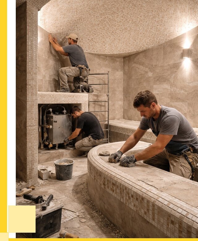 Монтаж хамамов под ключ в Ртищеве от 255375 р. ЭриданРтщ