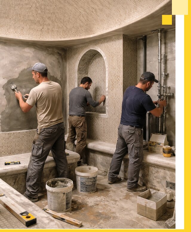 Профессиональный монтаж хамамов под ключ в Ртищеве с гарантией