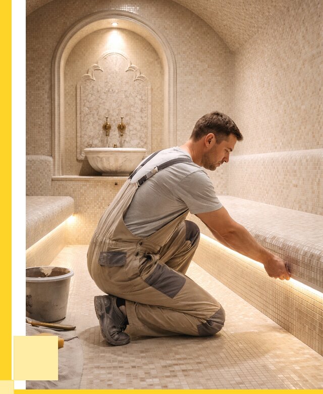 Отделка хамамов под ключ в Ртищеве от 5618 р. | ЭриданРтщ