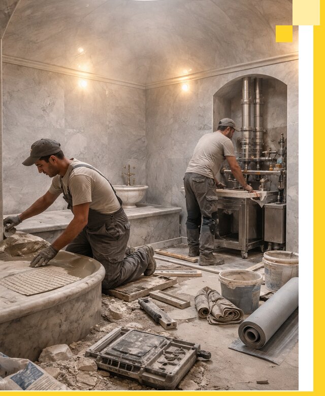 Строительство турецких бань хаммам под ключ в Ртищеве