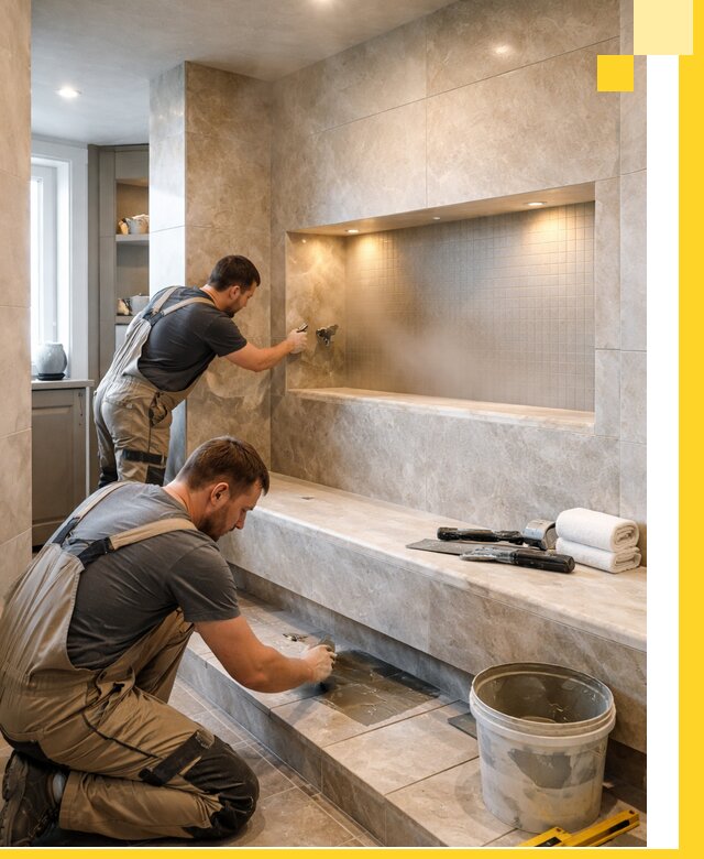 Профессиональное строительство хамама в квартире в Ртищеве