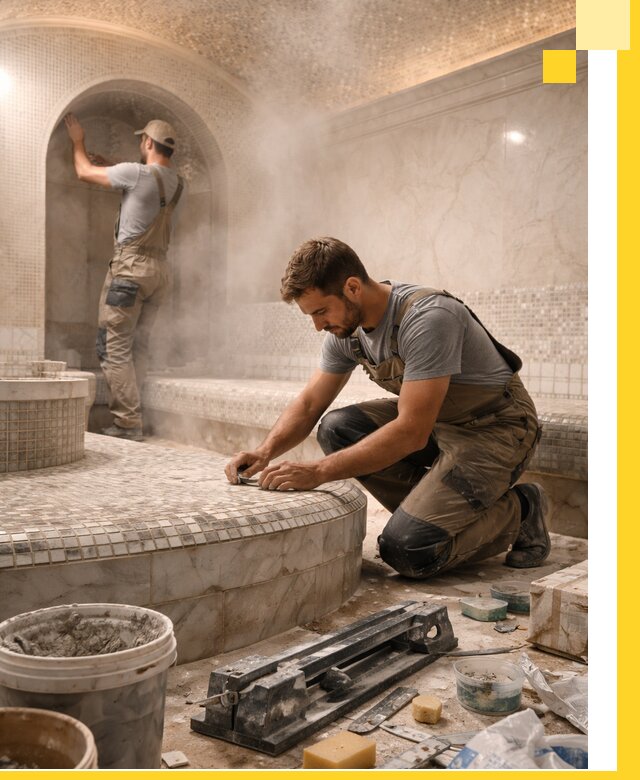 Профессиональный дизайн хамама и SPA под ключ в Ртищеве