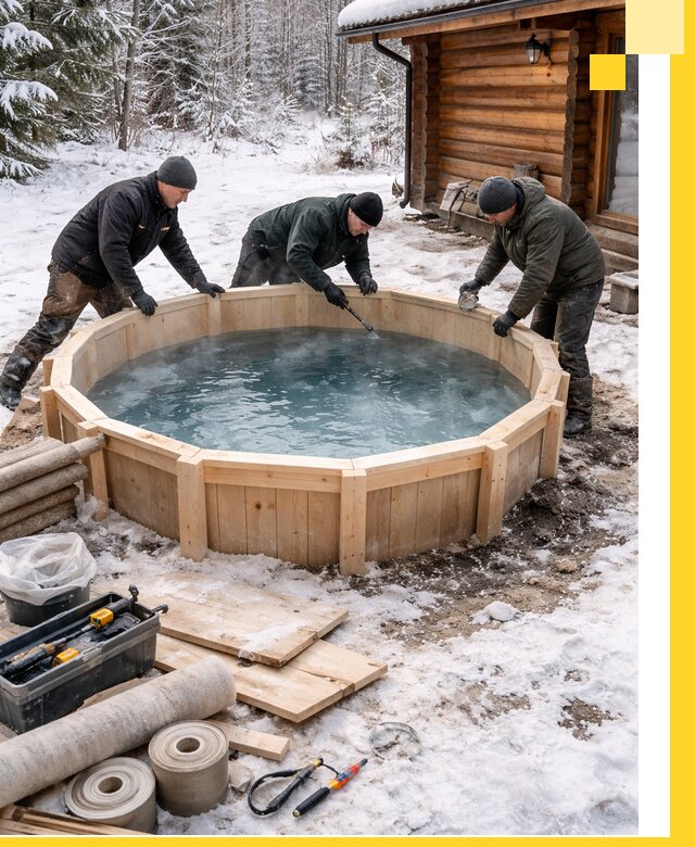 Изготовление и установка ледяных купелей под ключ в Ртищеве